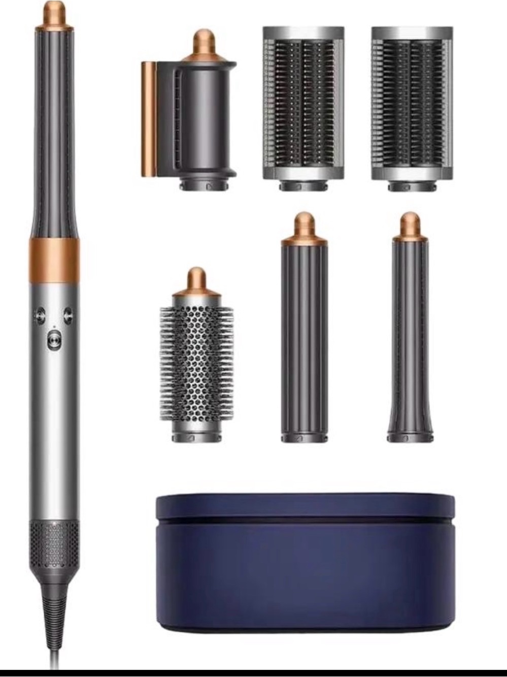 Dyson Airwrap Multi-Styler HS05 Complete Long Nickel/Copper – Like New used 2x